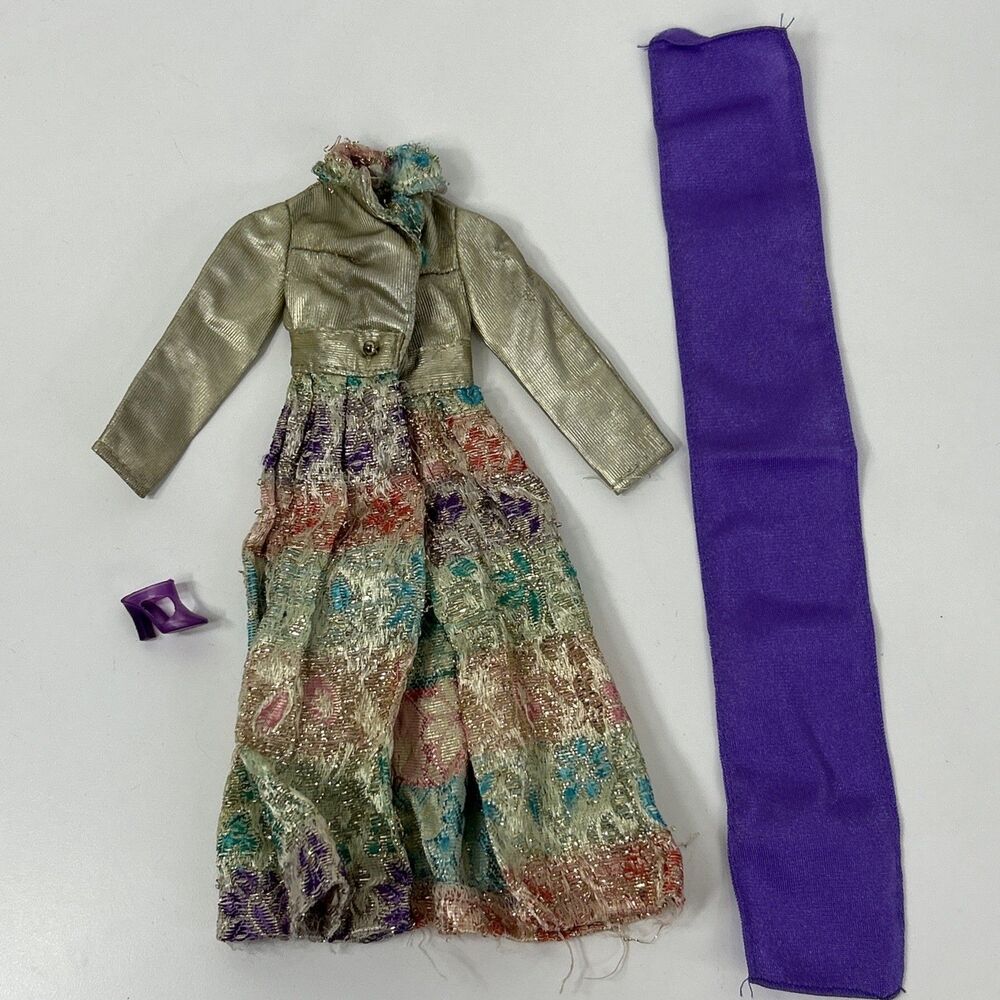 Vintage Barbie 1972 #3357 Silver Blues Fashion Outfit 1 shoe MOD